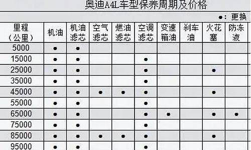 奥迪A4保养周期_奥迪a4保养周期怎么设置