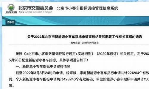 北京21年摇号政策,2024北京小汽车摇号最新政策