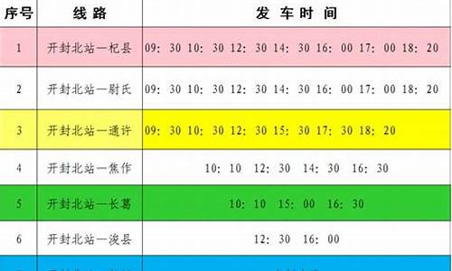 开封至濮阳汽车站时刻表查询_开封至濮阳汽车站时刻表